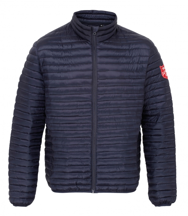 Padded Jacket - Navy with Shield
